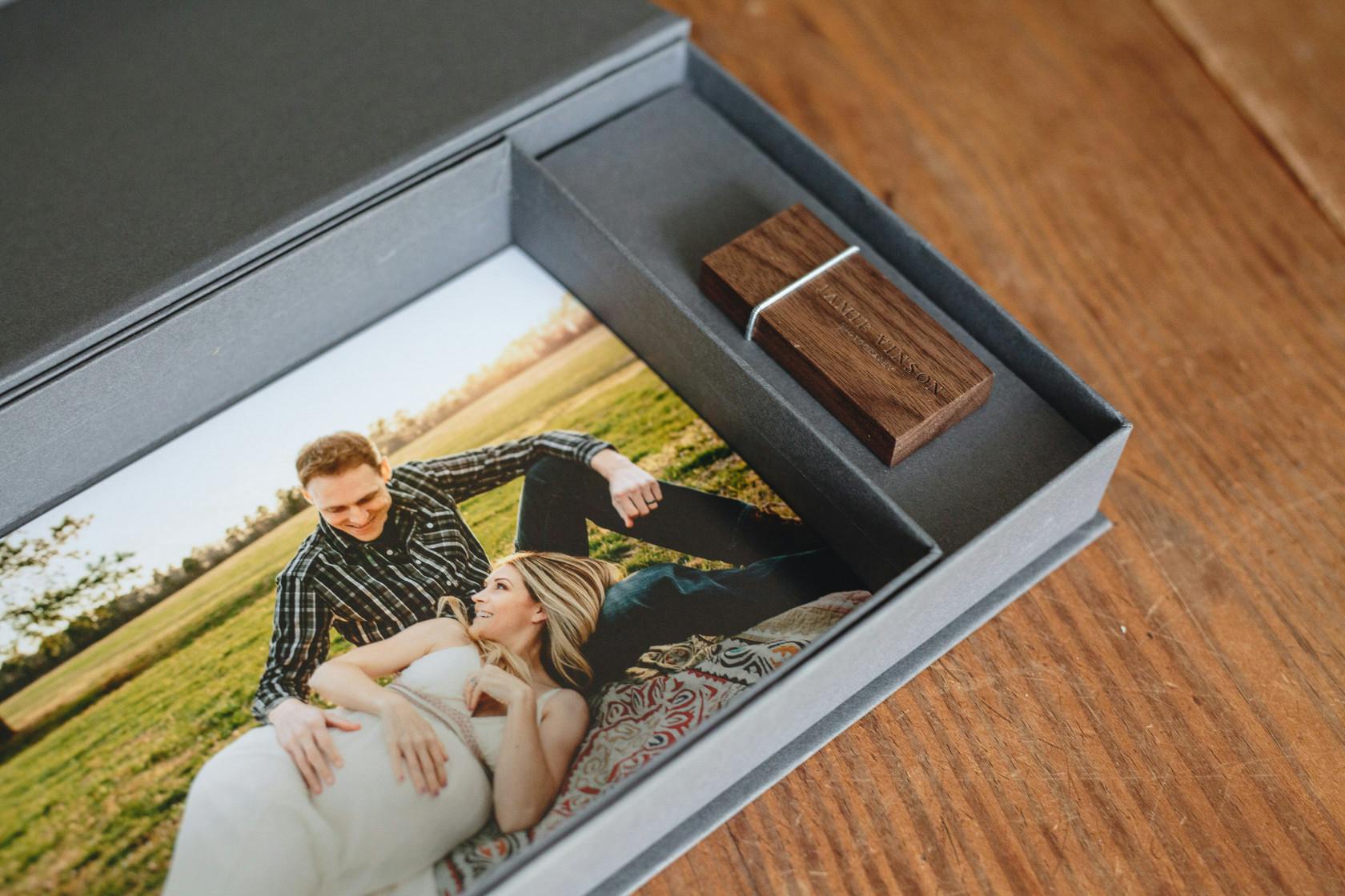 Keepsake Print & USB Drive Gift Boxes for Photographers Design Aglow